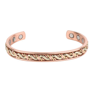 Relaxus Magnetic Copper Wellness Bracelets tri color - okotoks hc pharmacy
