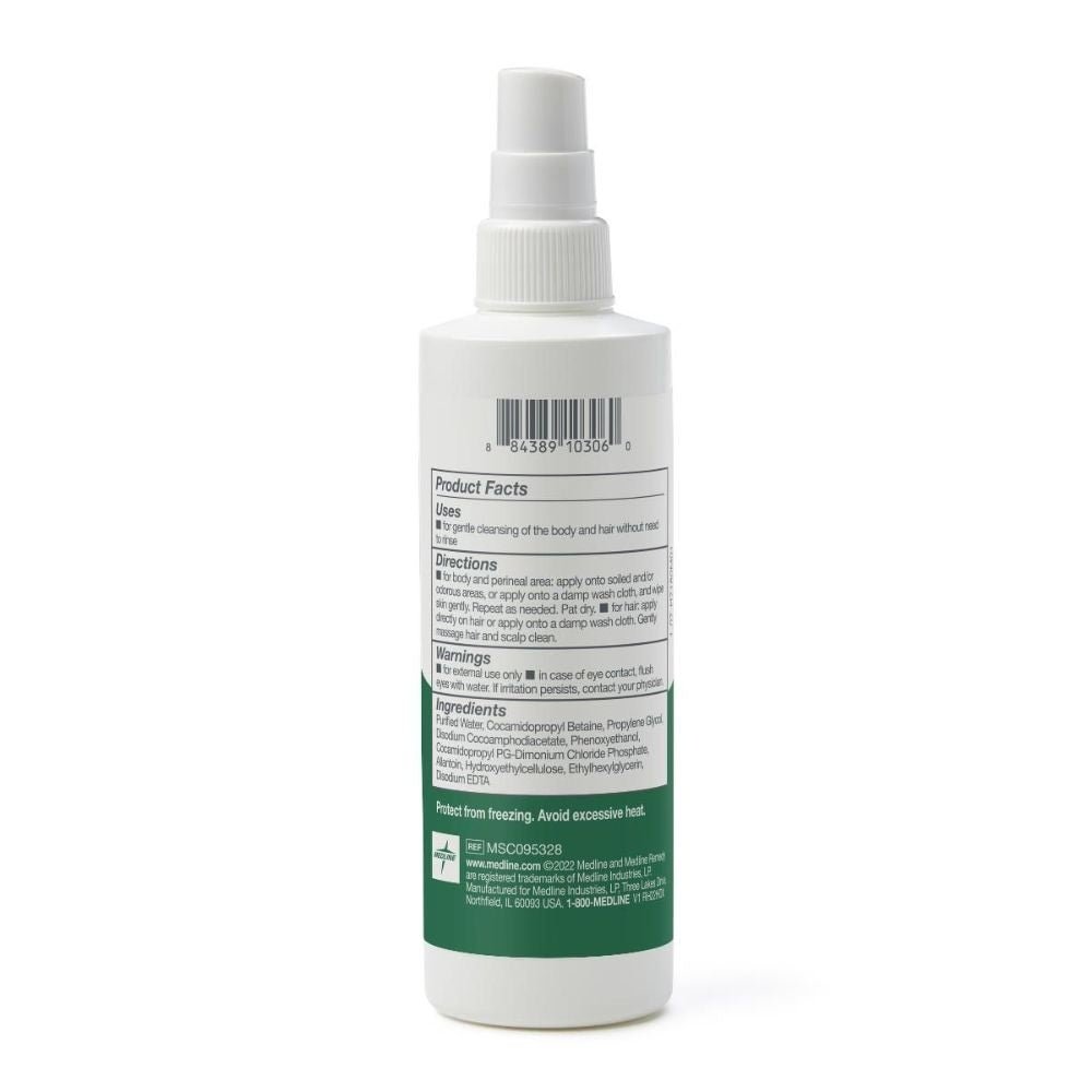 Remedy Essentials No-Rinse Cleansing Spray backview okotoks hc pharmacy