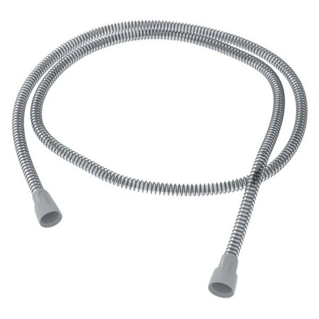 Coiled hose with gray ends on a white background - okotoks hc pharmacy