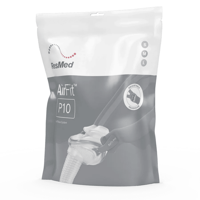 ResMed AirFit P10 packaging on a white background - okotoks hc pharmacy
