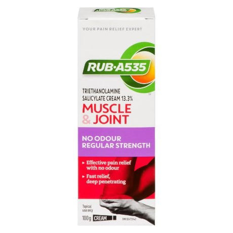 Rub-A535 Muscle & Joint cream packaging on a white background - okotoks hc pharmacy