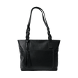 Black handbag with braided handle on a white background - okotoks hc pharmacy