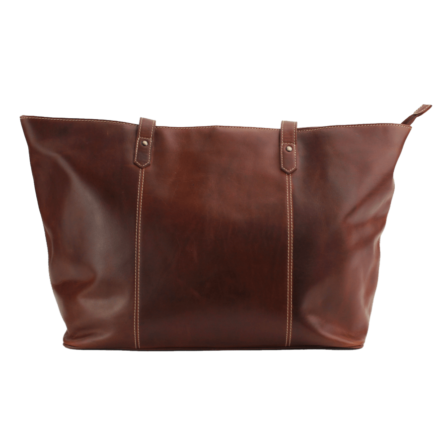 Rugged Earth Leather Organizer Tote Bag brown - okotoks hc pharmacy