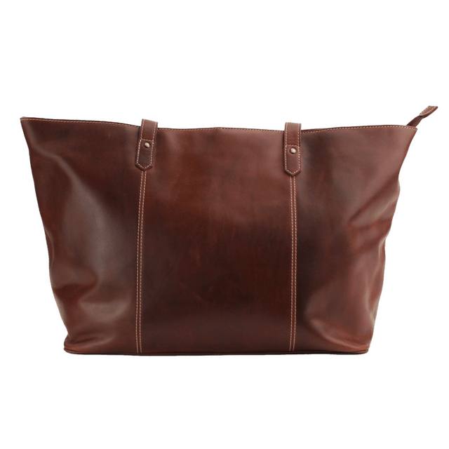 Rugged Earth Leather Organizer Tote Bag brown - okotoks hc pharmacy