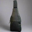 Rugged Earth Leather Sling Bag Backpack black - okotoks hc pharmacy