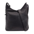 Black leather shoulder bag on a white background - okotoks hc pharmacy
