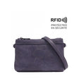 purple crossbody bag with RFID protection feature on a white background - okotoks hc pharmacy