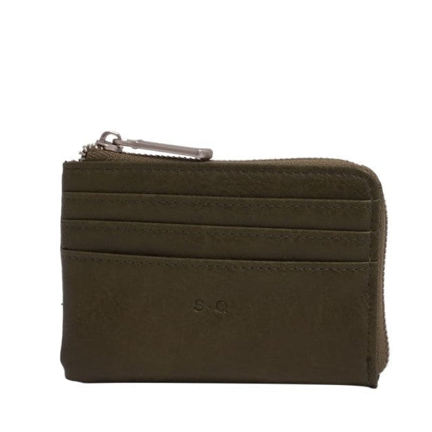 Green wallet with RFID protection feature on a white background - okotoks hc pharmacy