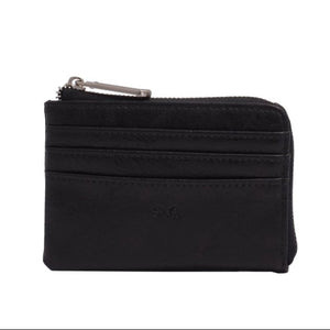 Black wallet with RFID protection feature on a white background - okotoks hc pharmacy