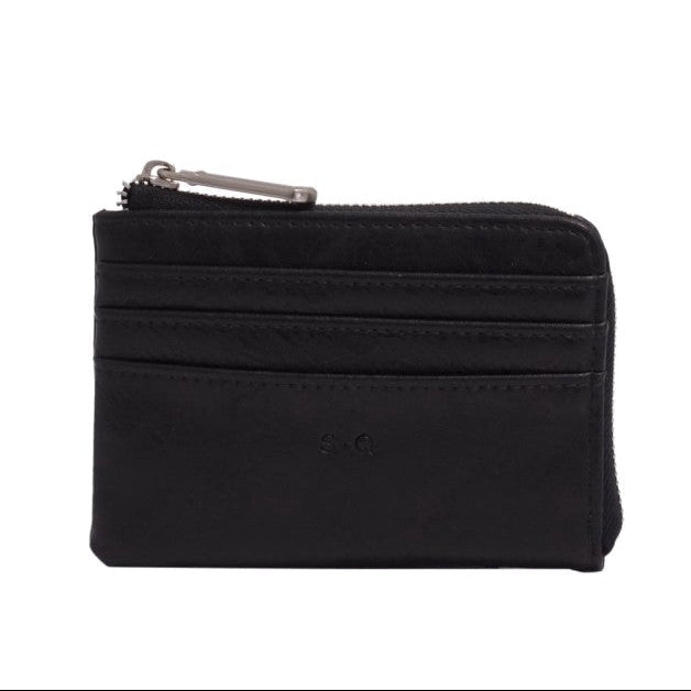 Black wallet with RFID protection feature on a white background - okotoks hc pharmacy