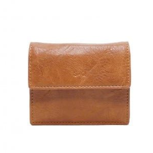 camel leather wallet on a white background - okotoks hc pharmacy