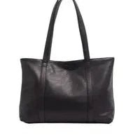 Black leather handbag on a white background - okotoks hc pharmacy