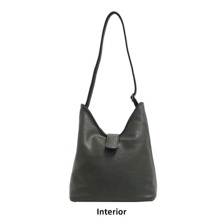 Black leather handbag on a white background - okotoks hc pharmacy