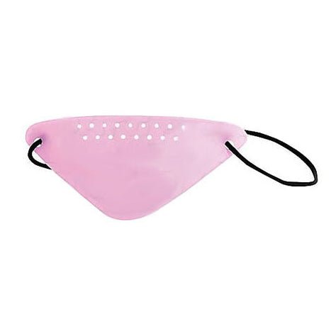 Pink eye mask with a black strap on a white background - okotoks hc pharmacy