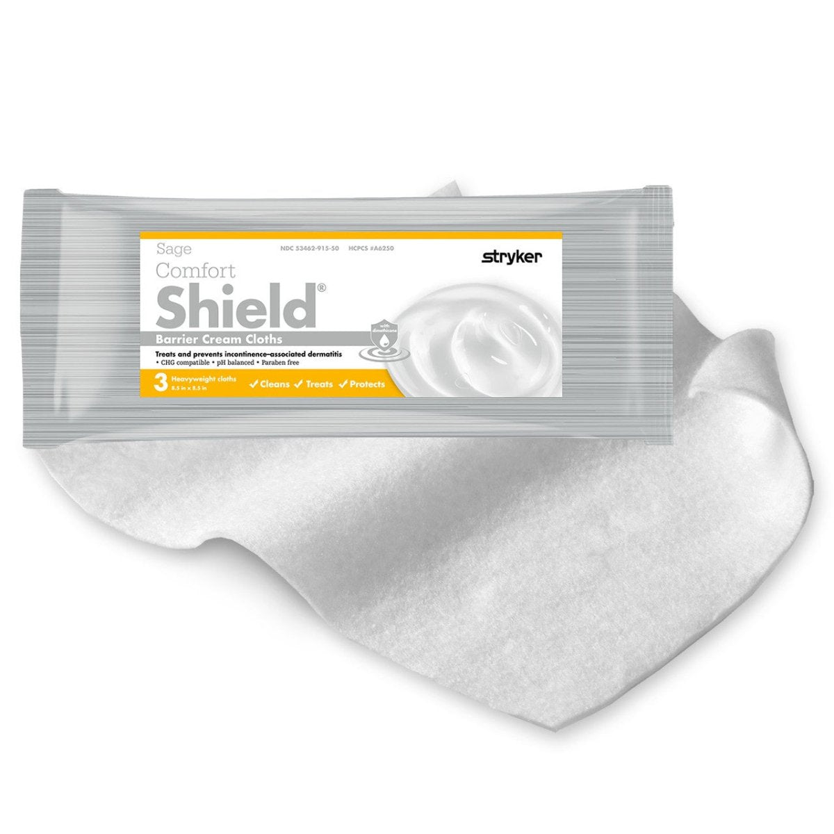 Sage Comfort Shield Barrier Cream Cloths - 3pk  okotoks hc pharmacy