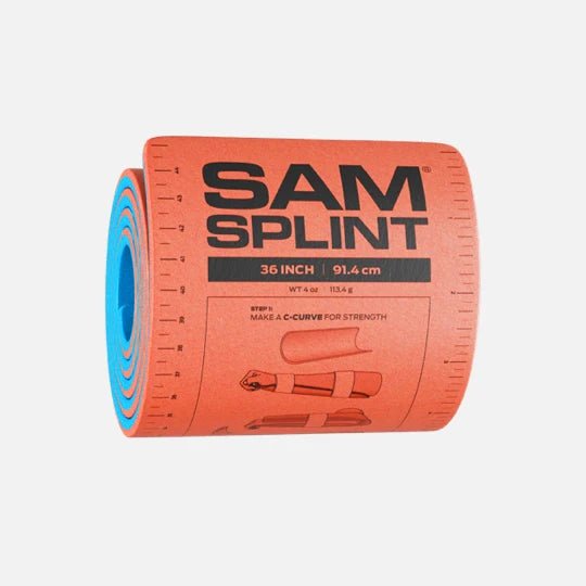 SAM Splint roll with measurement markings on a white background - okotoks hc pharmacy