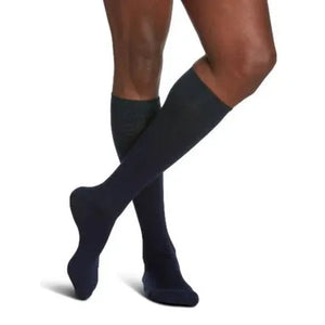 Sigvaris Knee High All-Season Merino Wool Compression Men 15-20mmHg navy - Okotoks HC Pharmacy