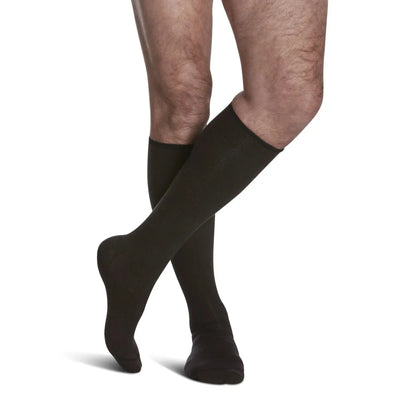 Sigvaris Knee High All-Season Merino Wool Compression Men 15-20mmHg brown - Okotoks HC Pharmacy