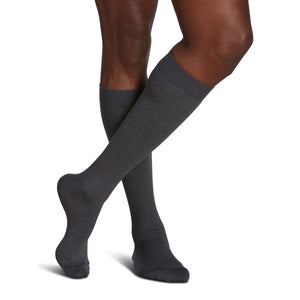 Sigvaris Knee High Microfibre Shades Compression Mens 15-20mmHg graphite heather - Okotoks HC Pharmacy