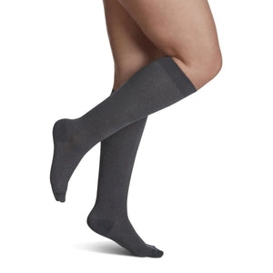 Sigvaris Knee High Microfibre Shades Compression Women 15-20mmHg graphite heather - Okotoks HC Pharmacy