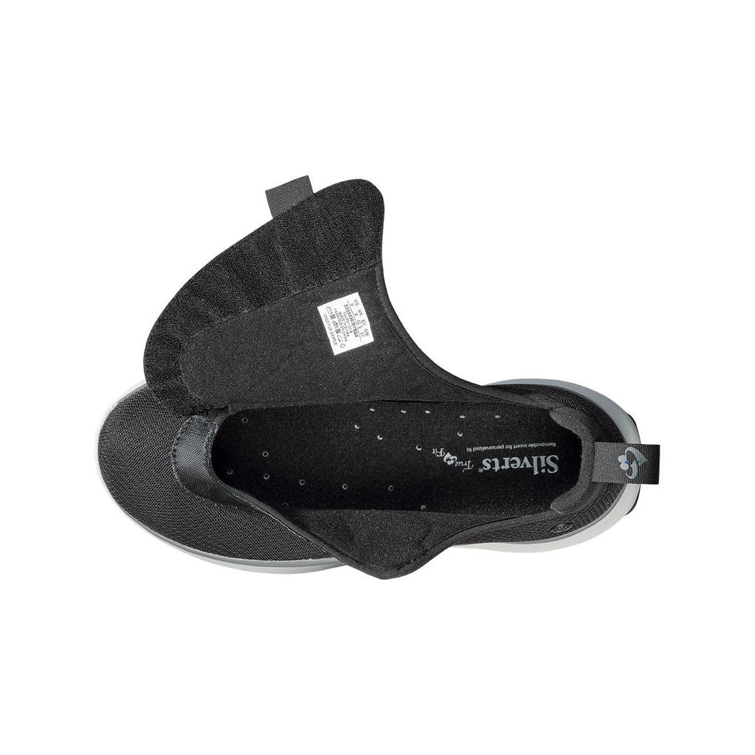 Black protective booties with brand label on a white background - okotoks hc pharmacy