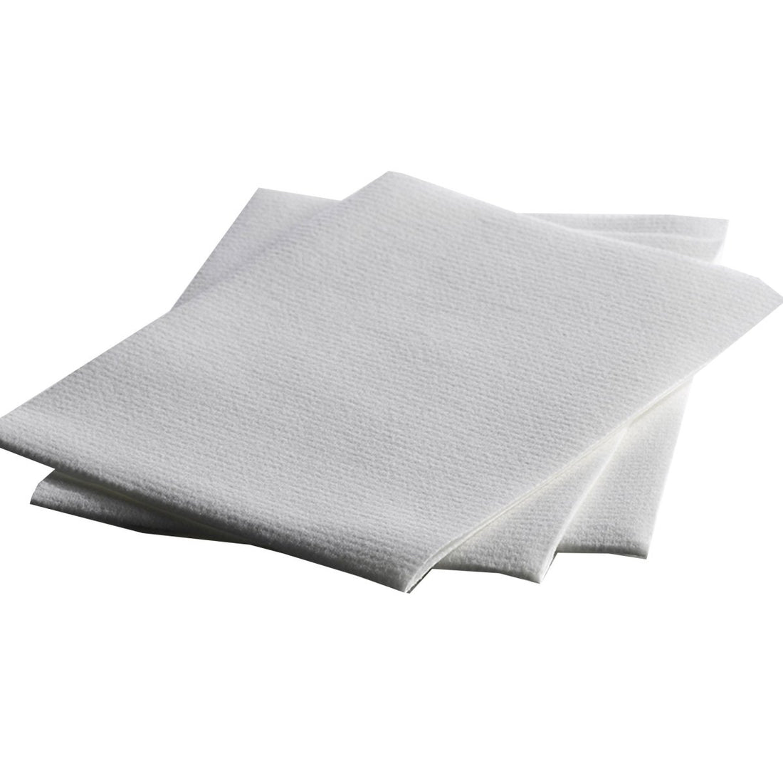 Two gray washcloths stacked on a white background - okotoks hc pharmacy