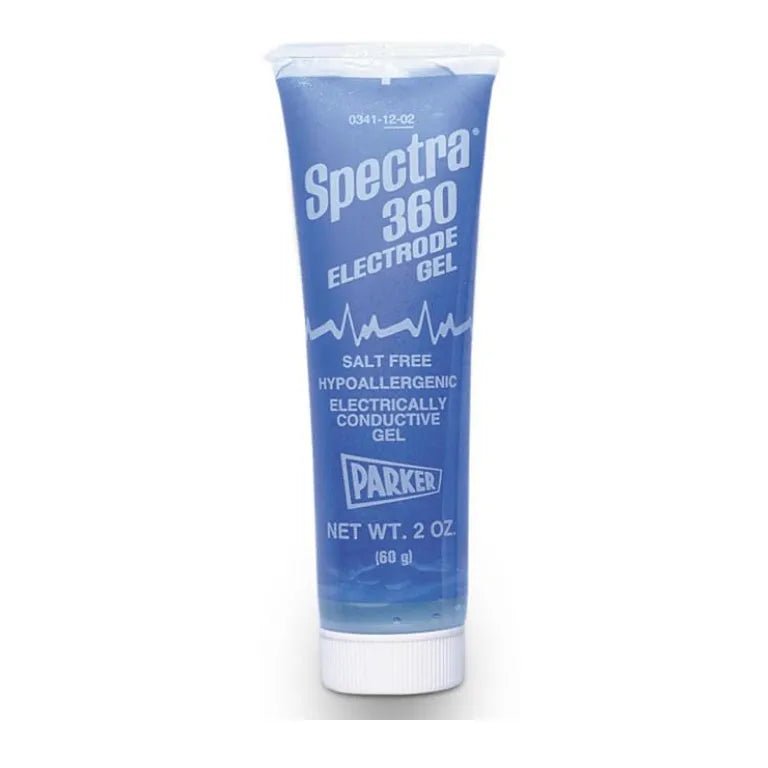 Tube of Spectra 360 Electrode Gel on a white background - okotoks hc pharmacy