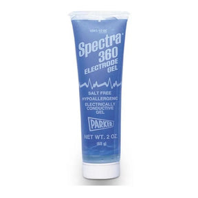 Tube of Spectra 360 Electrode Gel on a white background - okotoks hc pharmacy