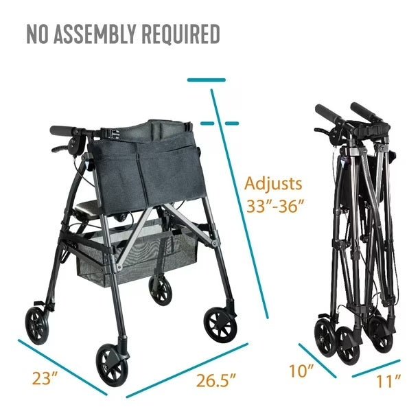 Stander EZ Fold - N - Go Rollator - Okotoks HC Pharmacy