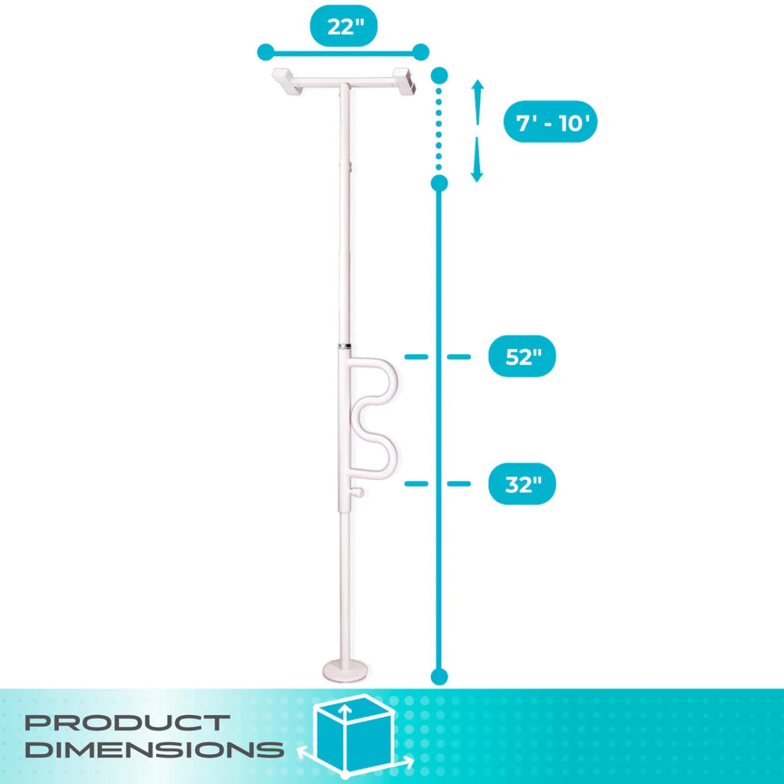 Measurement chart of a standing cane with dimensions labeled on a white background. - okotoks hc pharmacy