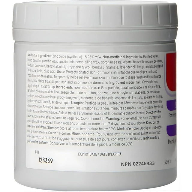 Container with a label showing medicinal and non-medicinal ingredients. - okotoks hc pharmacy