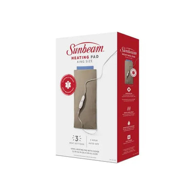 Sunbeam Heating Pad King Size Vinyl - Okotoks HC Pharmacy
