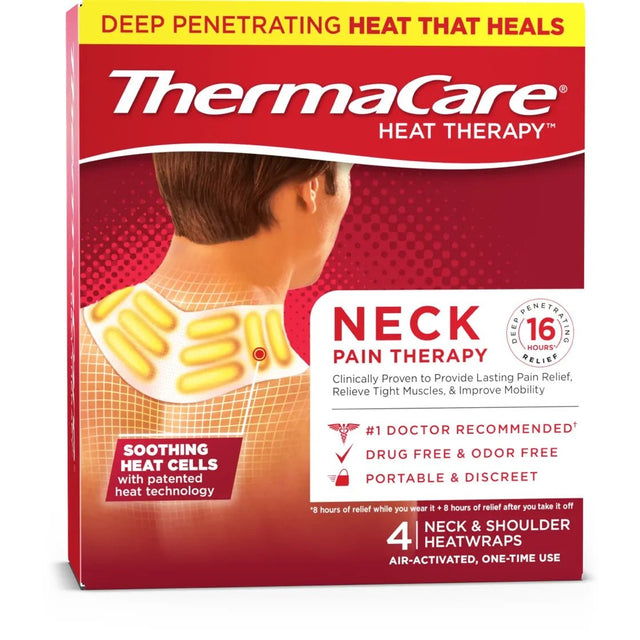 ThermaCare Heat Therapy Neck & Shoulder Heat Wraps - okotoks hc pharmacy