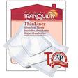 Pack of Tranquility ThinLiner absorbent sheets with packaging on a white background - okotoks hc pharmacy