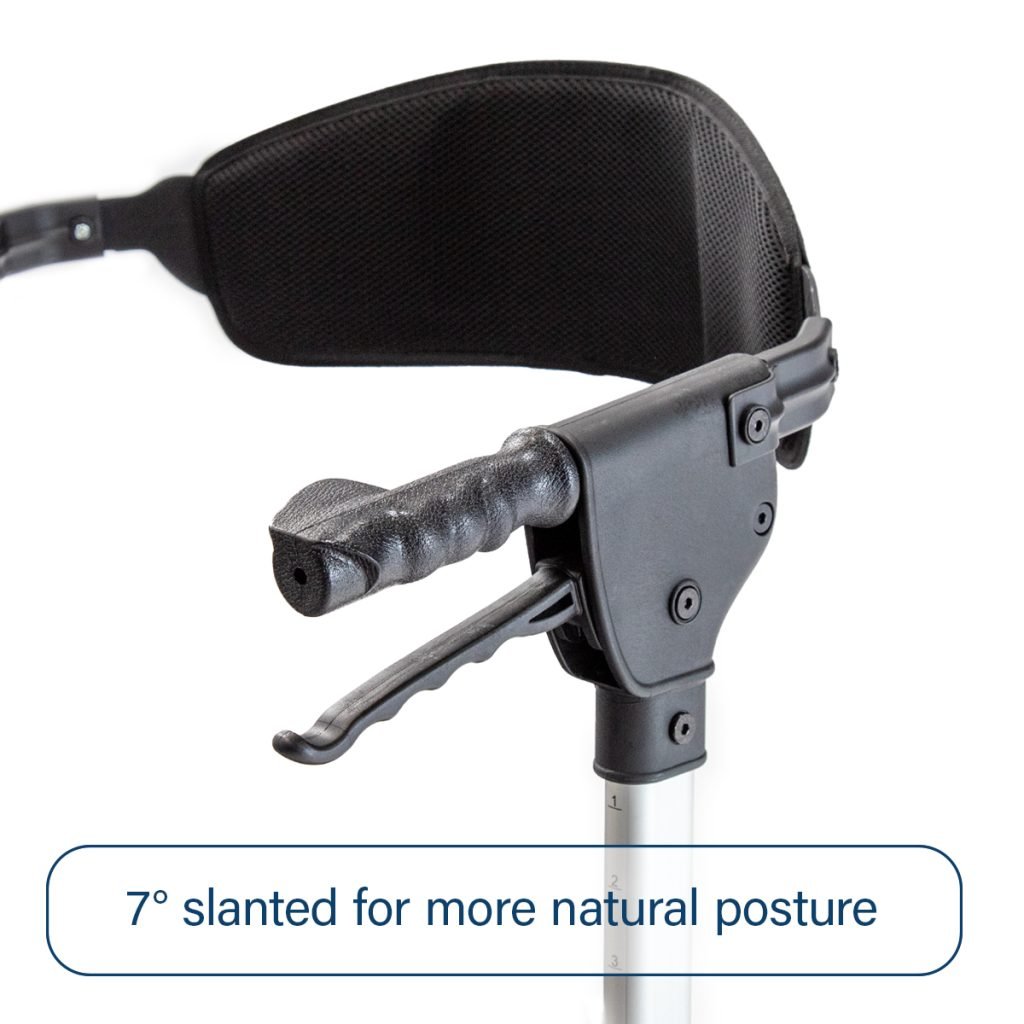 Black and gray adjustable back support with a white background - okotoks hc pharmacy