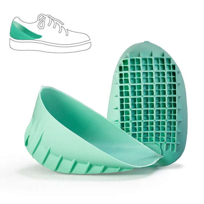 Teal shoe scrubber with detailed texture on a white background - okotoks hc pharmacy