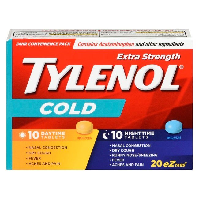 Tylenol Cold Extra Strength Day + Night 10 + 10 - Okotoks HC Pharmacy
