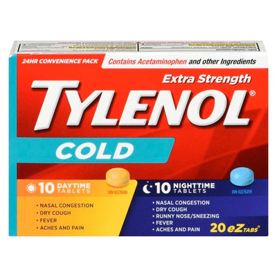 Tylenol Cold Extra Strength Day + Night 10 + 10 - Okotoks HC Pharmacy