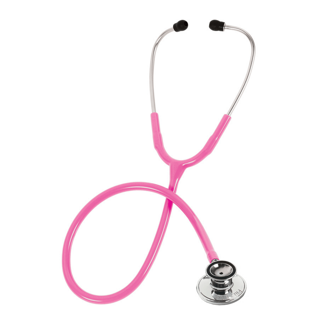 Pink stethoscope on a white background - okotoks hc pharmacy