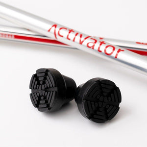 Two black rubber tips on a white background with 'Activator' branding. - okotoks hc pharmacy