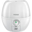 A white Vicks humidifier with a rounded, dome-like top and a control dial on the front, shown against a plain white background. - okotoks hc pharmacy
