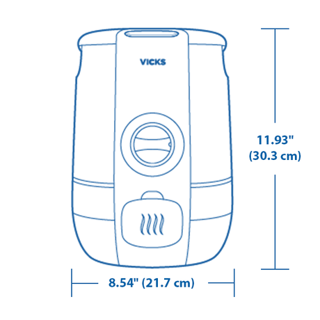 Vicks CoolRelief Filter Free Cool Mist Humidifier VUL600C - Okotoks HC Pharmacy