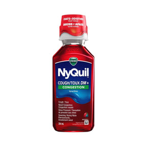 Vicks nyquil coughdm+ congestion 354ml - Okotoks HC Pharmacy
