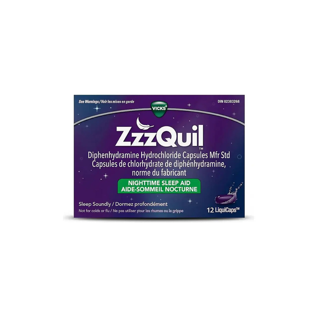 Vicks ZZZQuil Sleep Aid Night LiquiCaps 12 - #shop_name