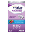 Vitalux Advanced Chewable Eye Vitamin & Mineral supplement packaging on a white background - okotoks hc pharmacy