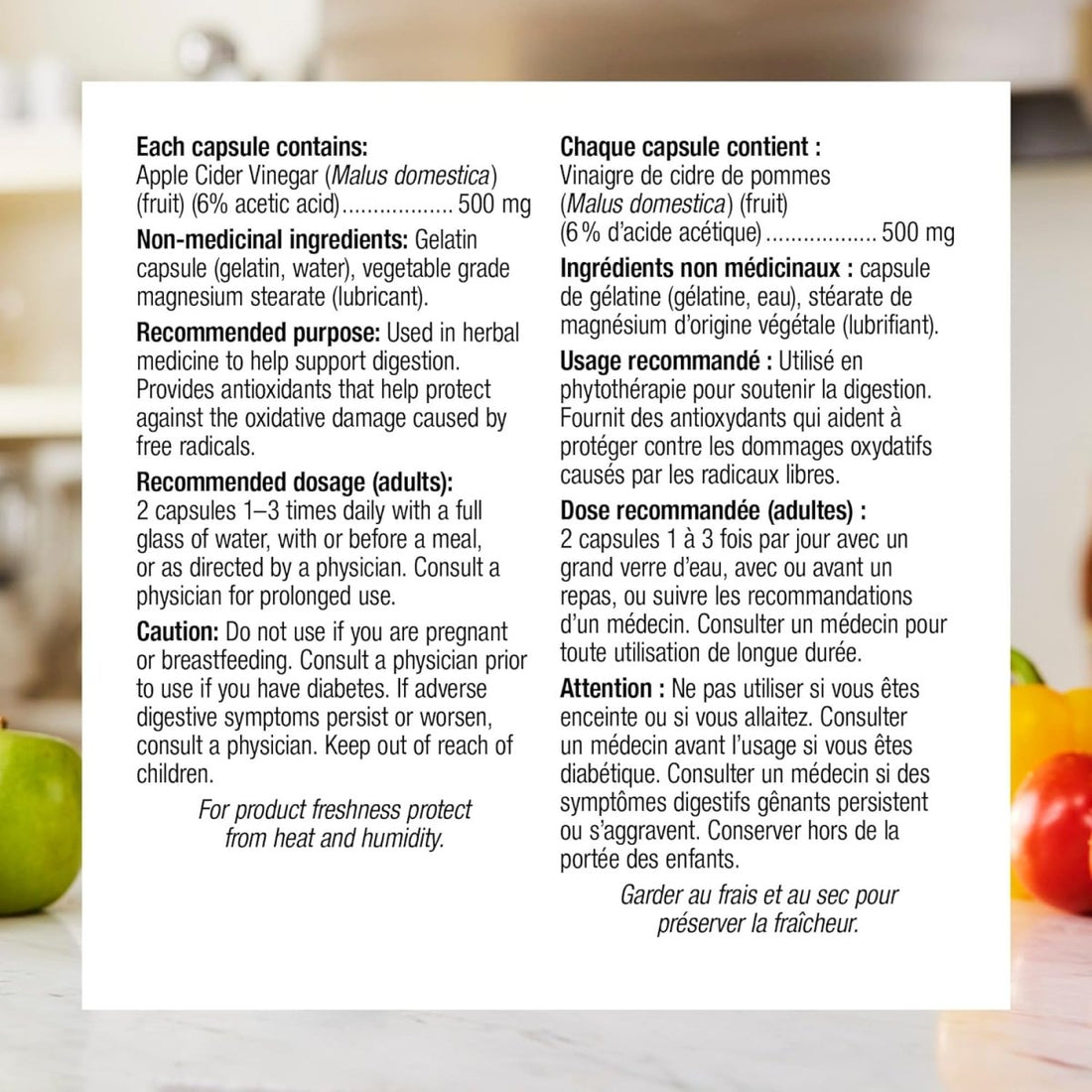 Product label with text on a white background - okotoks hc pharmacy