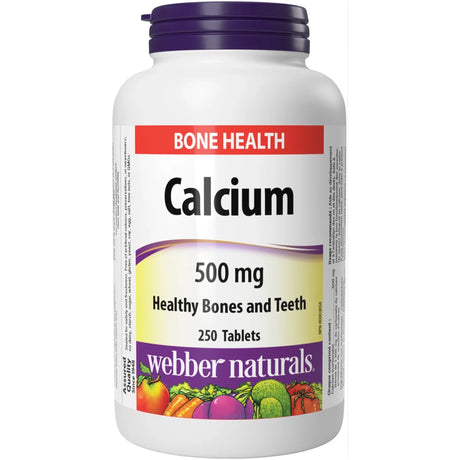 Calcium supplement bottle with label on a white background - okotoks hc pharmacy