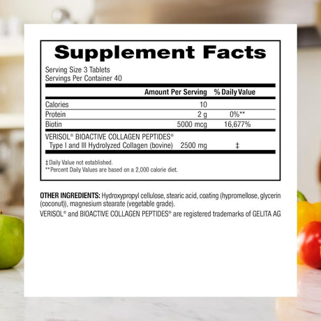 Supplement facts label with nutritional information on a white background - okotoks hc pharmacy