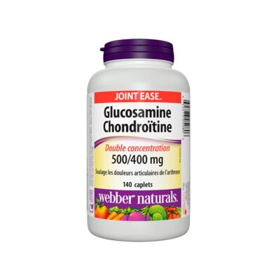 Webber Naturals Glucosamine Chondroitin 500/400 mg - 140 Caplets - okotoks hc pharmacy
