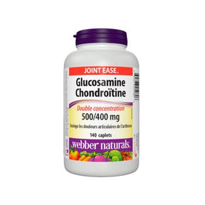 Webber Naturals Glucosamine Chondroitin 500/400 mg - 140 Caplets - okotoks hc pharmacy